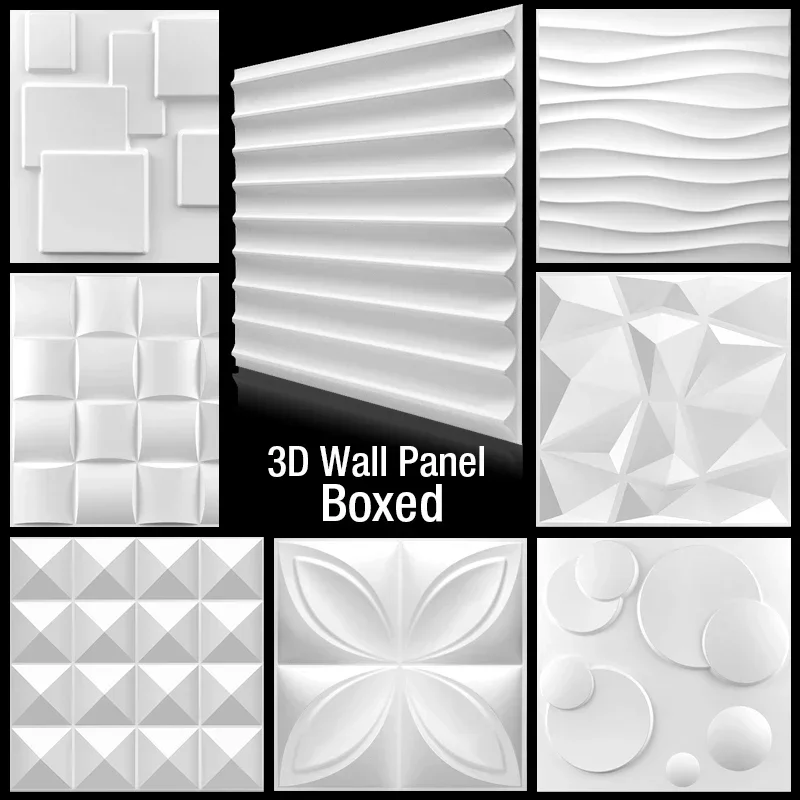 Matte White Wallpaper Mural Decorative 3D Wall Panel Diamond Design Tile-Wall Panel-Mold 3D Wall Sticker