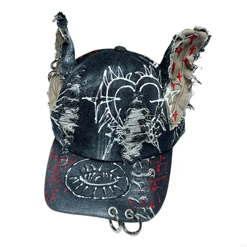 berretto-da-baseball-alla-con-orecchio-animale-3d-e-anelli-in-metallo-punk-design-per-donna-uomo-unisex-abbigliamento-da