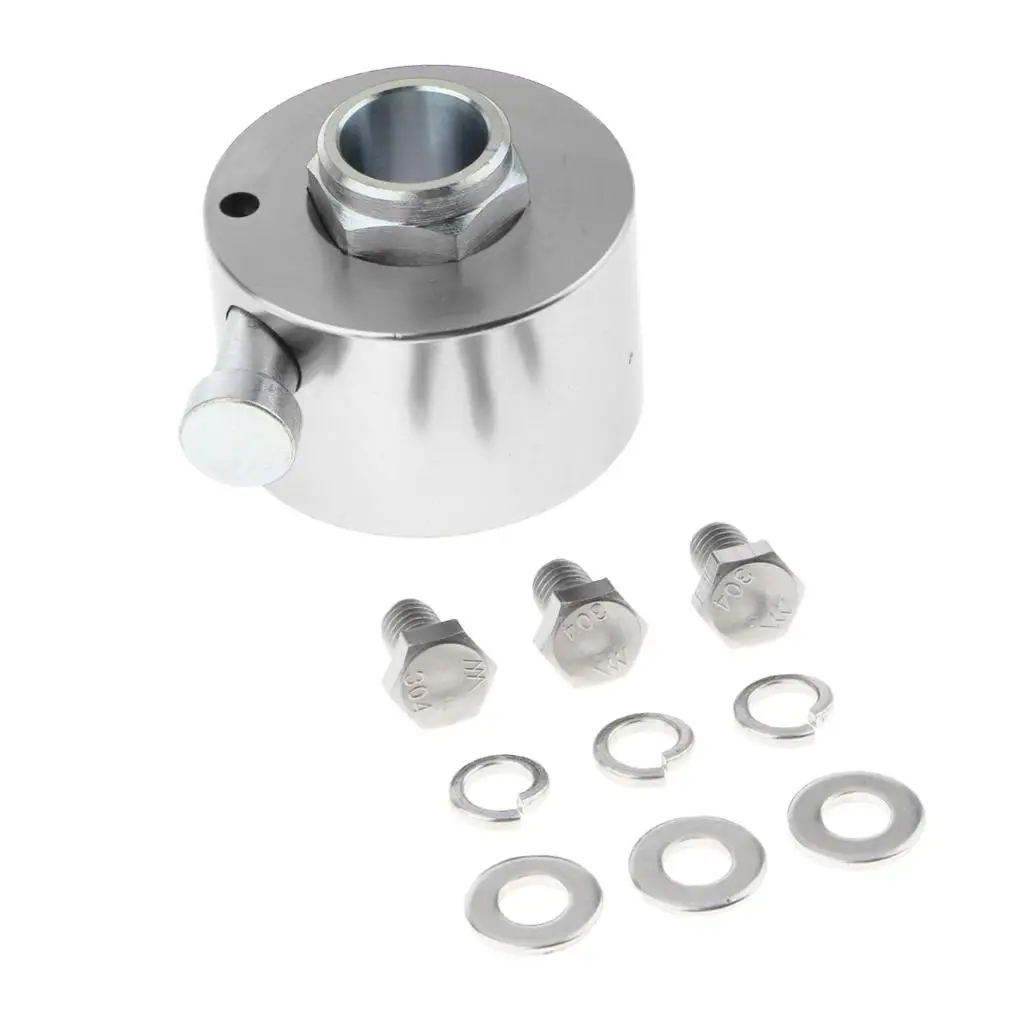 

Aluminum Sliver 360 ° Steering Wheel Disconnect Hub Adapter 3/4"