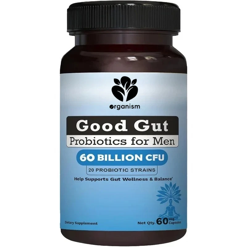 

60 billion CFU of probiotics for men, 20 strains containing a mixture of prebiotics 60 capsules of daily health support capsules