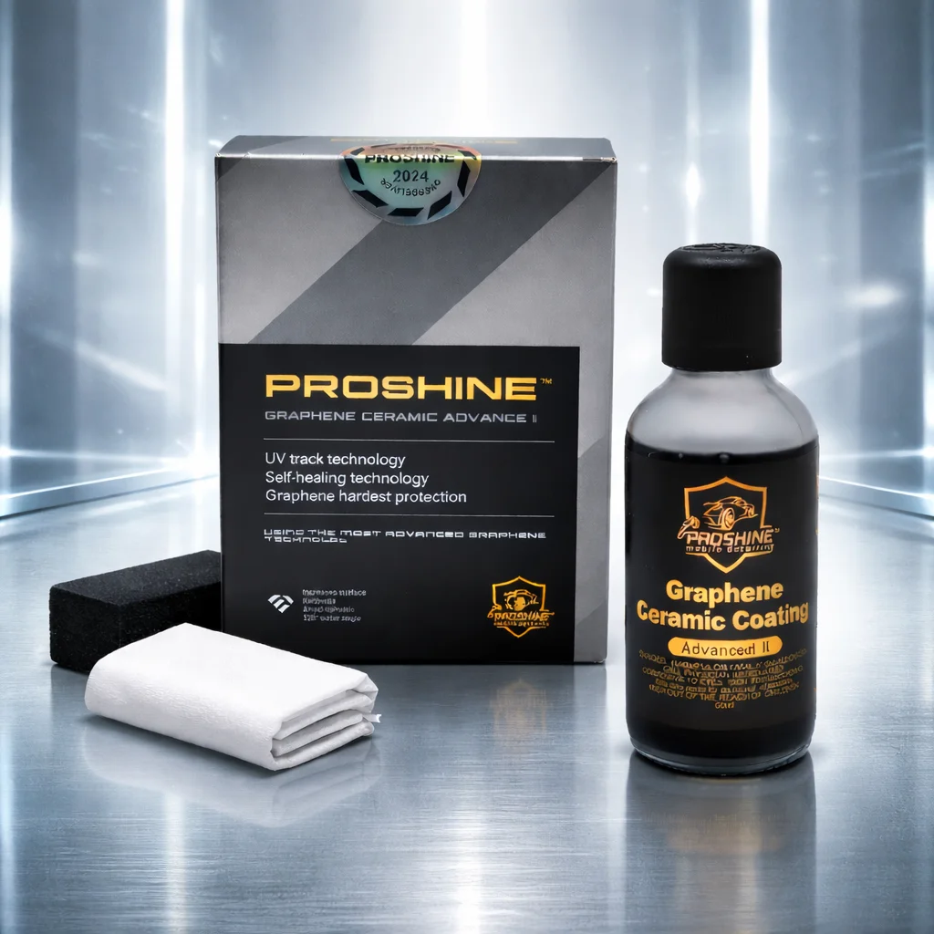 

PROSHINE Graphene Ceramic Coating 10H 60ml– Advanced Graphene Protection for Car Paint, Ultra Hydrophobic & Long-Lasting Shine