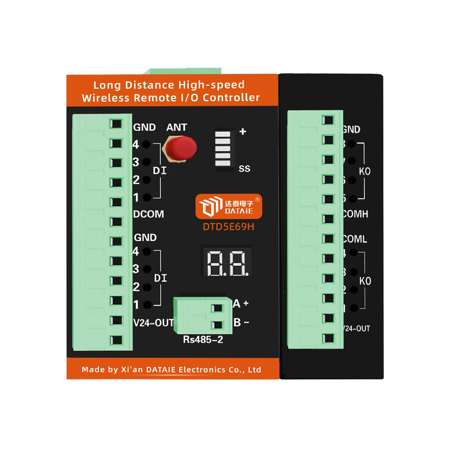 DATAIE DTD5E69H-88 DIDO 50km Nadajnik-odbiornik Dalekiego Zasięgu Szybki Bezprzewodowy Kontroler I/O Zdalnego Sterowania Punkt-Punkt