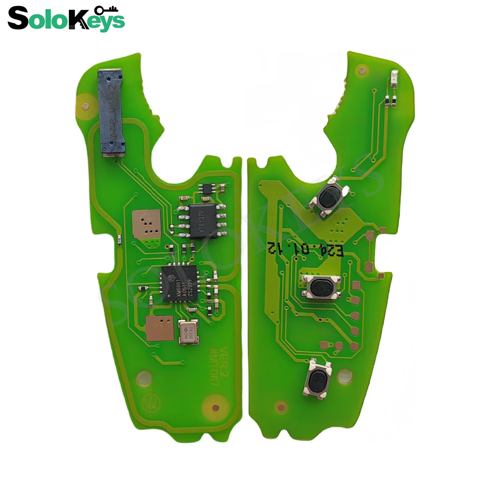 SOLOKEYS XZADM1EN VVDI Xhorse Special Key PCB Board Exclusively For Audi Car Smart Remote Key XT27B Chip 3Buttons