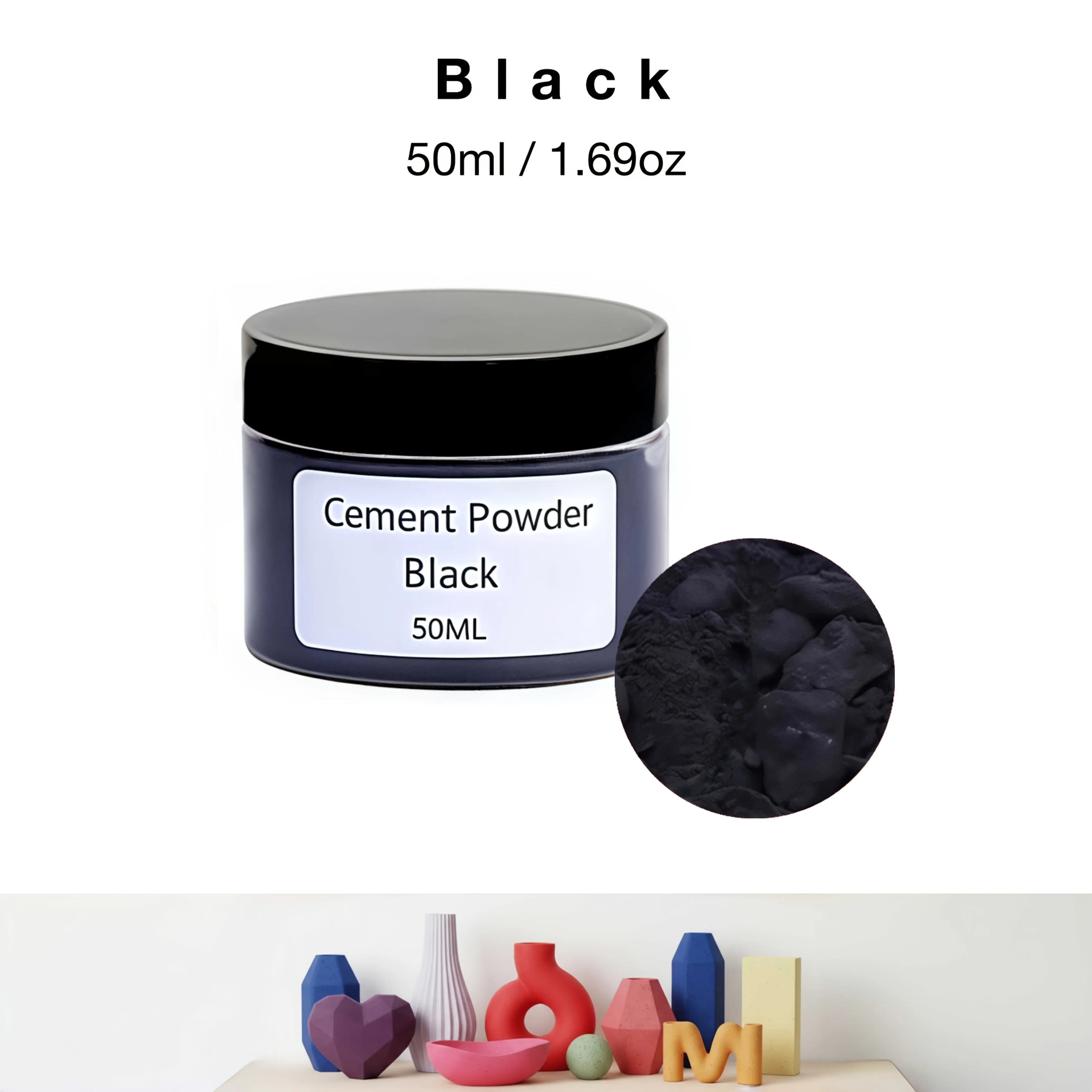 50 ml/1,69 oz Gipspigmenten, 12 kleuren beschikbaar - Watergedragen kleurstoffen voor gips, epoxyhars ambachten en het maken van sieraden. Gepigmenteerde verfpoeders voor harsambachten, doe-het-zelf
