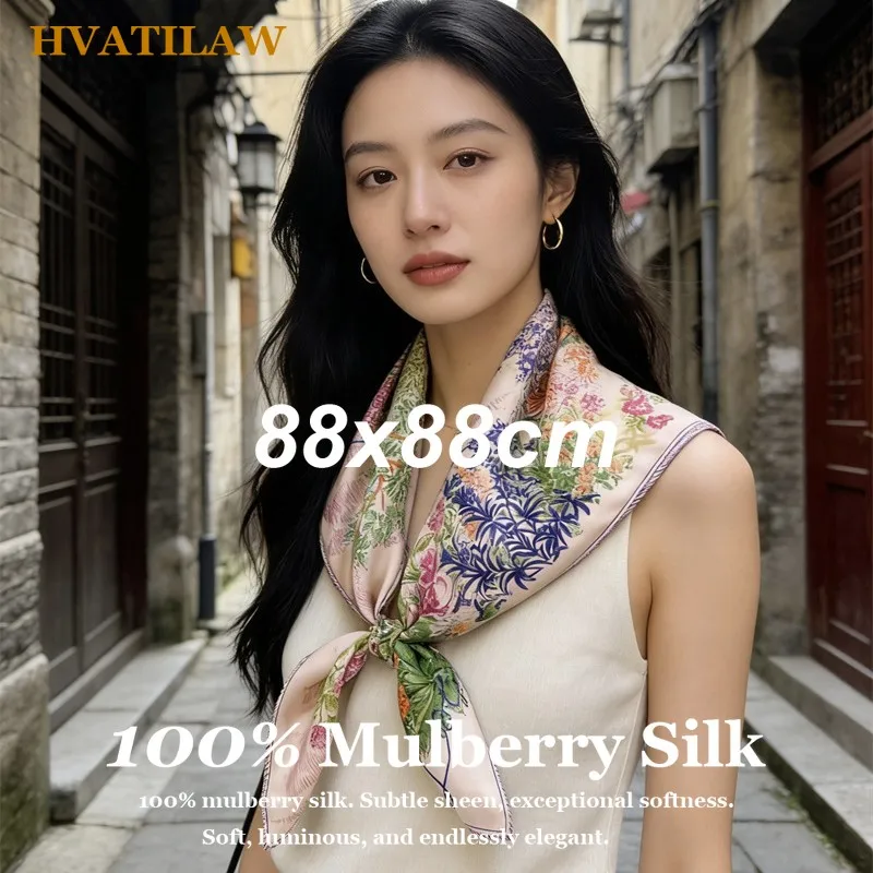 100-mulberry-silk-scarf-hand-rolled-hem-large-square-silk-twill-scarf-for-women-elegant-printed-head-scarf-hijab-bandana-shawl