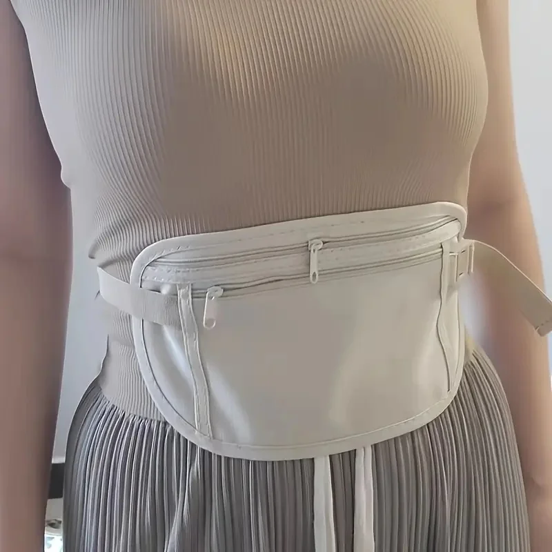 Ultra-Thin Running Waist Pack, Anti-Theft Sports Belt with Hidden Pocket for Phone & Passport image 4
