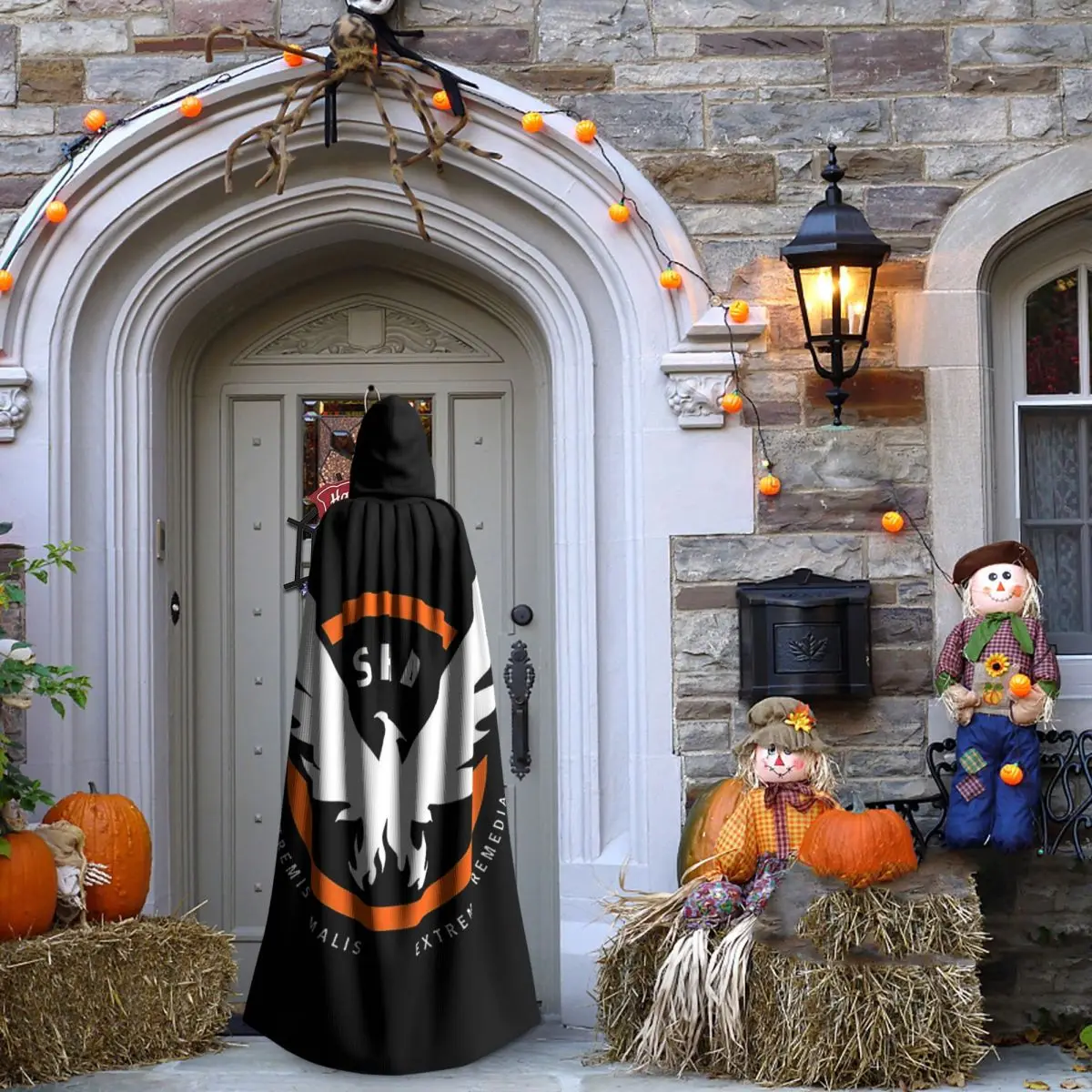 Game Tom Clancys The Division SHD Seal  Long Hooded Cloak Witch Medieval Costume Cosplay Cape HalloweenVampire Adult Unisex view 2