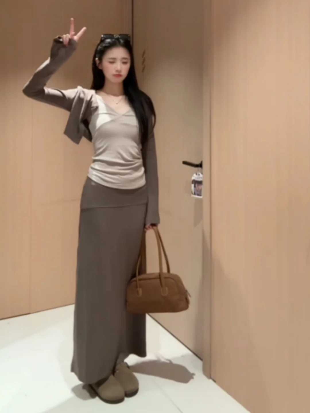 Korean Style Long Sleeve Short Cardigan Tube Top  Skirt Three Piece Set Women's Fashion Breathable Knitted Summer Outfit