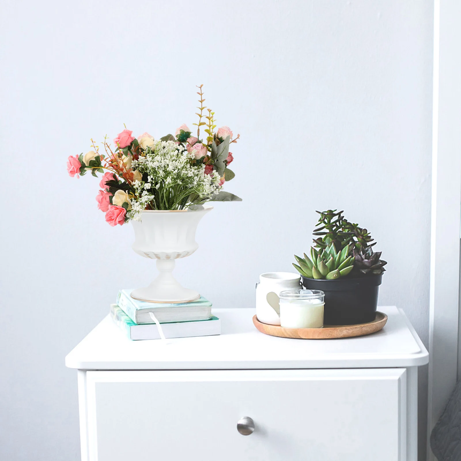 

Vintage Flowerpot Iron Plant Container For Indoor Garden Balcony Home Decor Retro Flower Pot Decorative Bucket Garden