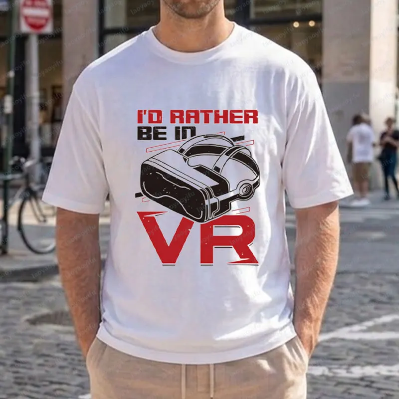 Funny Virtual Reality Graphic T Shirt -