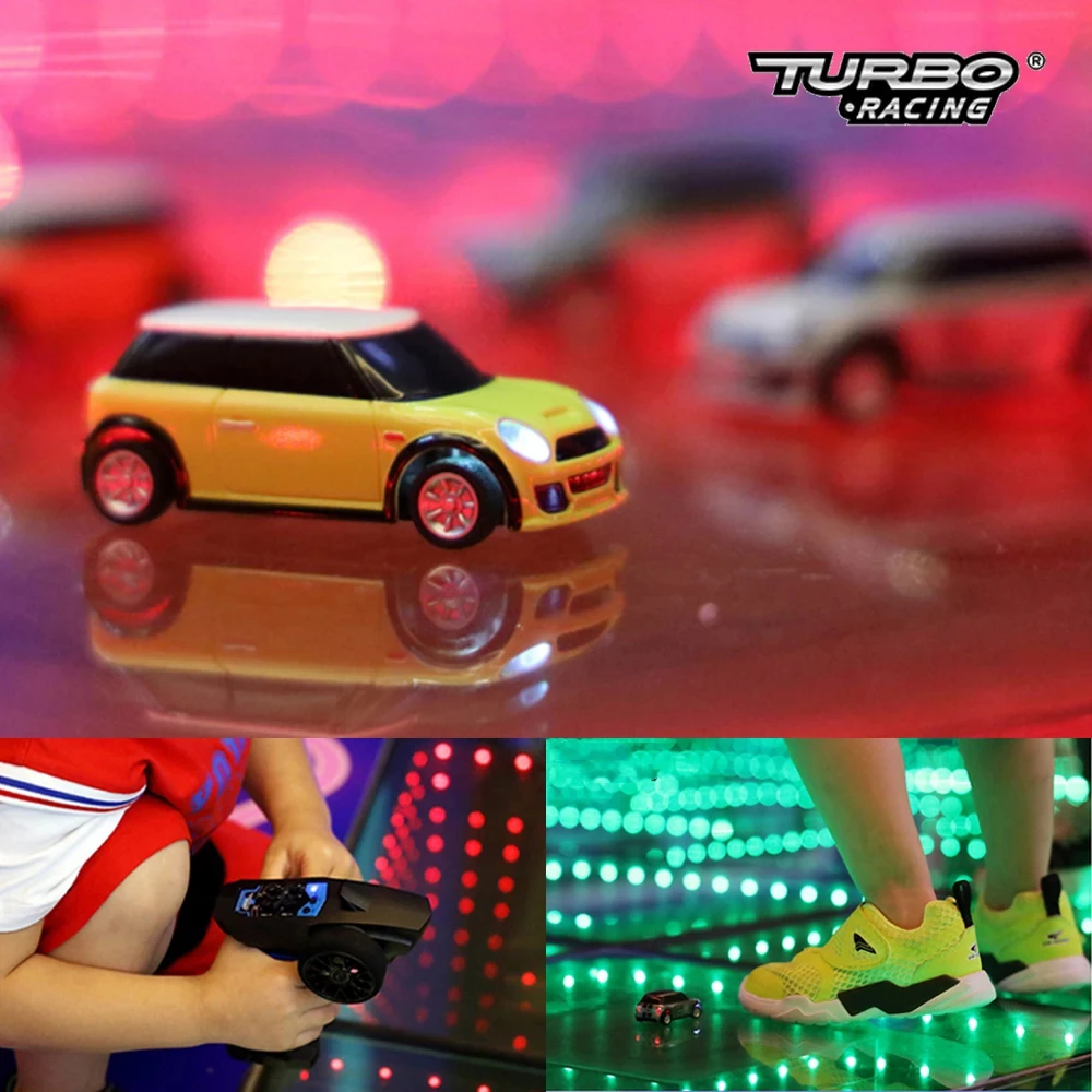 1/76 Turbo Racing C10 Full Scale Mini Remote Control Car Simulated Tire Strong Electric Power Holiday Gifts for Kid And Adult