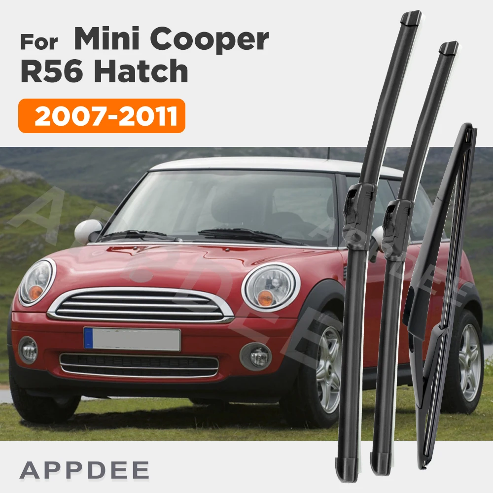 APPDEE Wiper For Mini Cooper R56 Hatch 2007-2011 2008 2009 Wiper Front & Rear Wiper Blades Windscreen Brushes 19