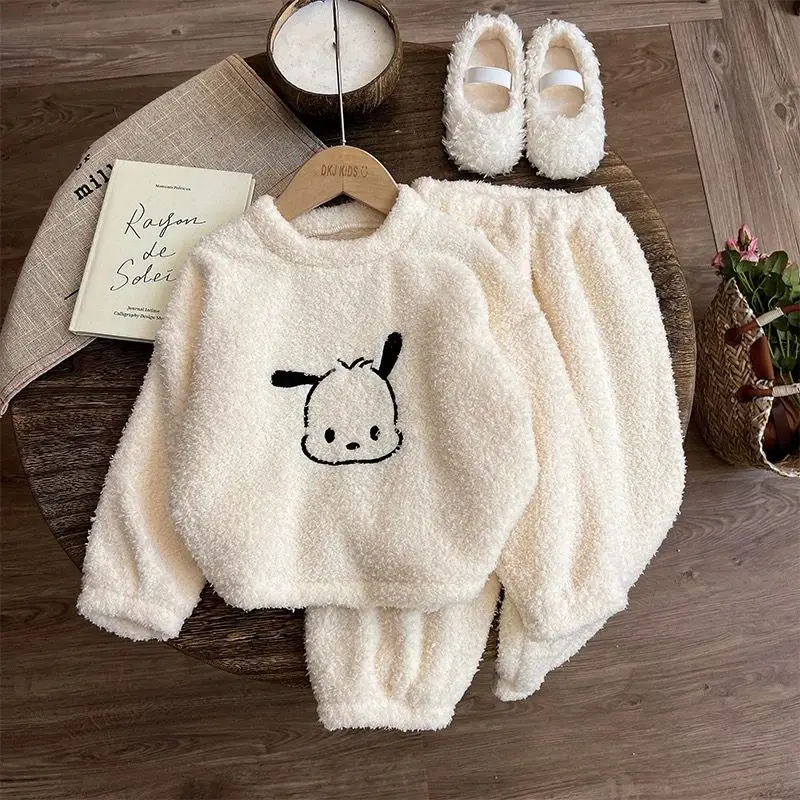 

Hello Kitty My Melody Sanrio Pajama Sets Child Loungewear for Girls Girls' Homewear Baby Girl 2025 Kids Clothes Outfits Set