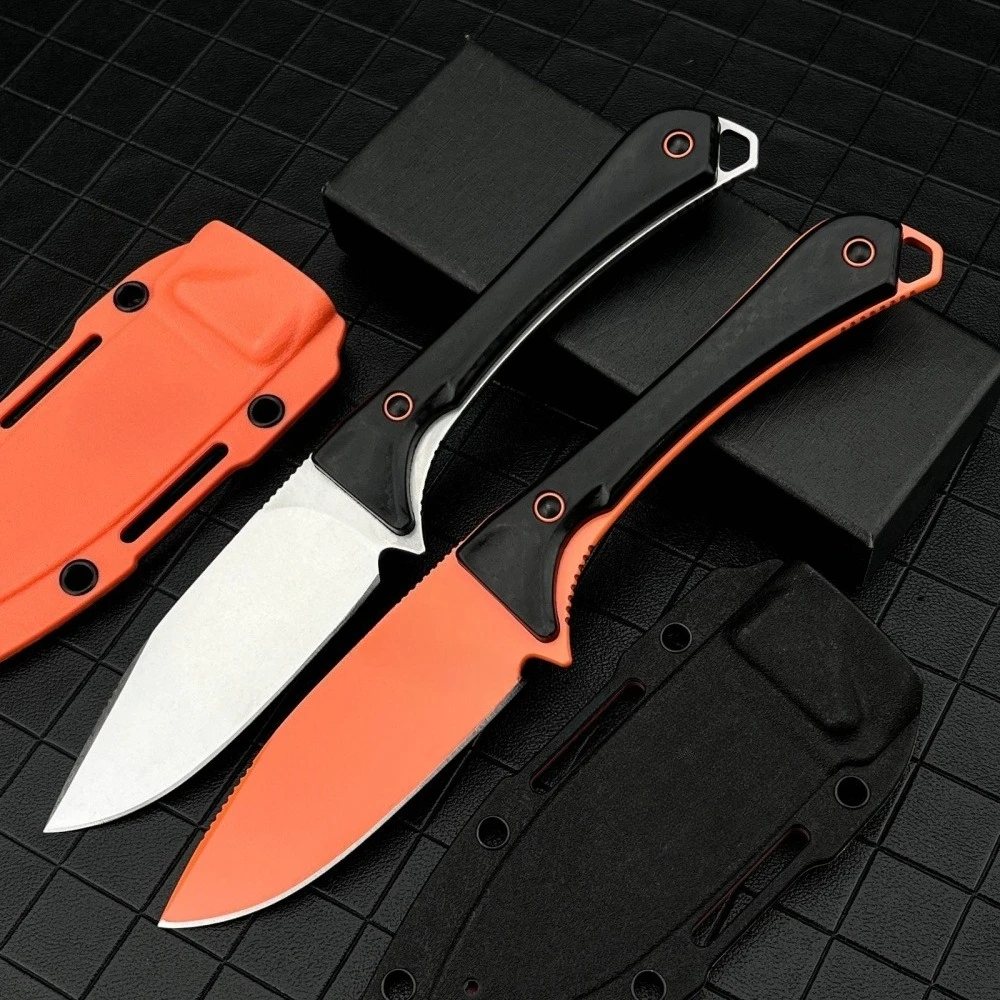 Cuchillo Plegable Portátil S90V 15201 para Acampar y Pescar al Aire Libre, Mango de Fibra de Nailon, Ligero, para Montañismo, Aventura, Escalada, EDC