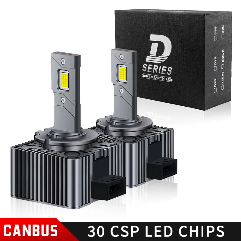 2PCS D1S D3S LED CANBUS Headlight Bulb Xenon 70W D2S D4S D5S D8S zero latency 6000K Cool White; Cool-White; Cool Daylight 12V24V