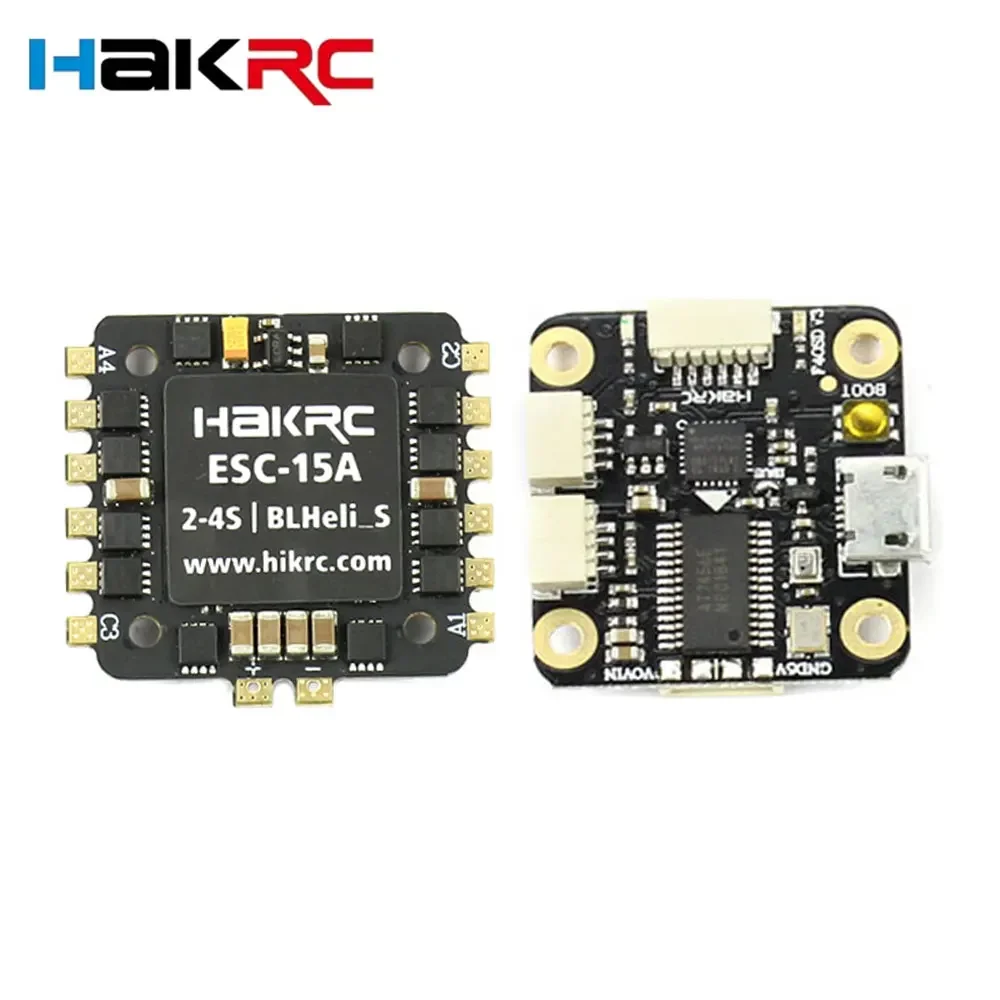 HAKRC 15A 25A 2-4S 4 в 1 Blheli_S ESC Dshot600 20x20 мм для гоночного дрона RC FPV