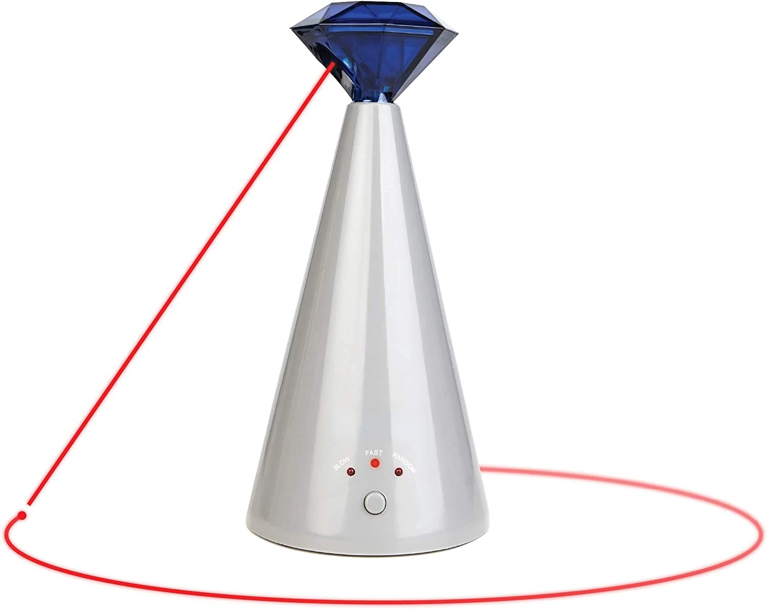 

ATUBAN Interactive Laser Cat Toy - Automatic Rotating Laser Pointer for Cool Cats, Battery Powered Auto Lazer, 3 Speed Mode