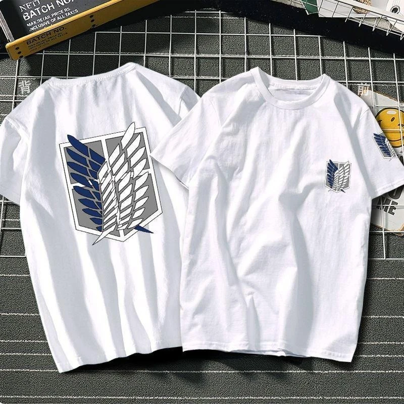 Attack on Titan Anime Captain Free Wings Printed T-shirt Men's and Women's T-shirt Men's Top Sports T-shirt Men's T-shirt 2026 T