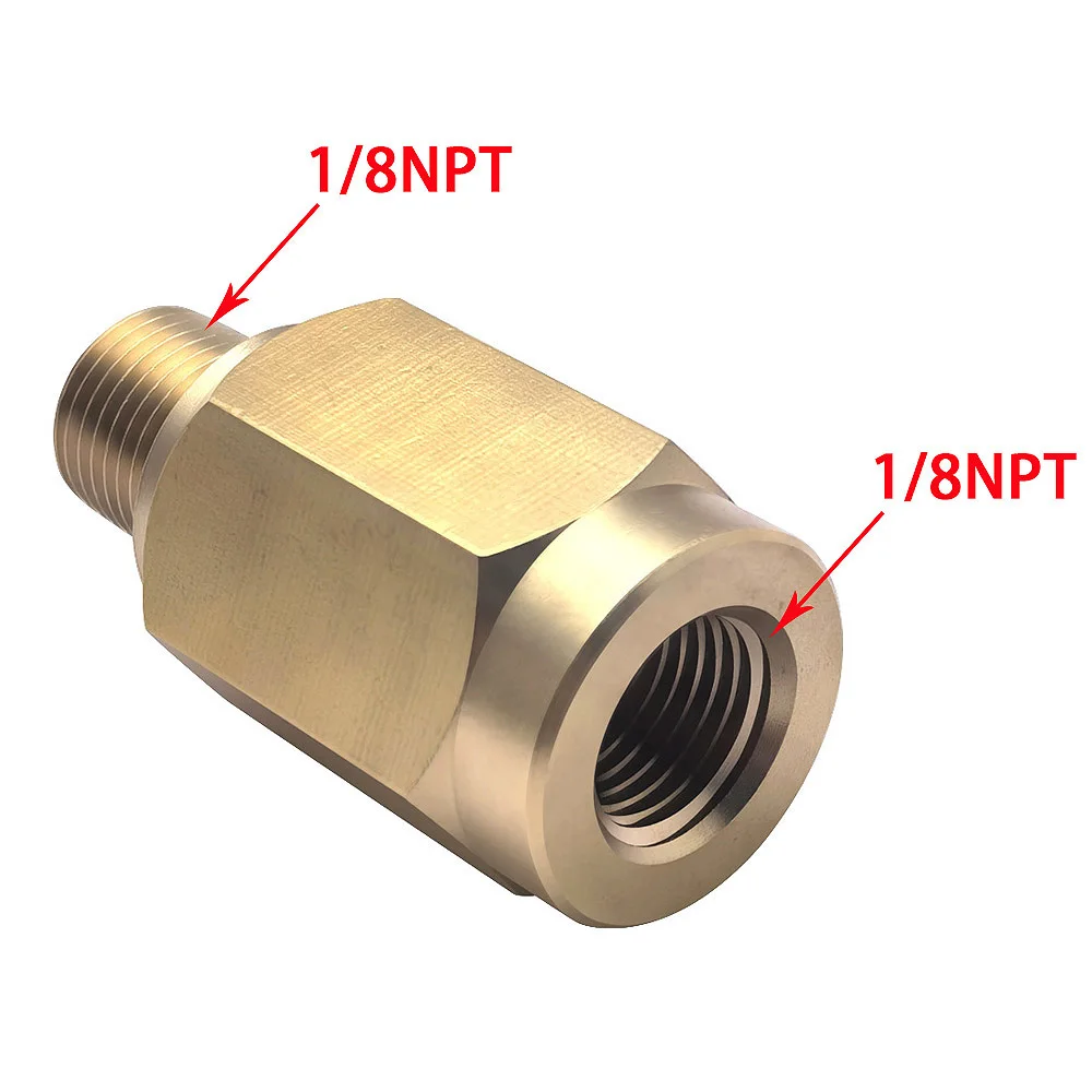 Fuel Pressure Buffer Valve Sensor Adapter 1/8-27 NPT Thread Fitting Eliminate Spike Connect Fuel Pressure Sensor Car Accessory