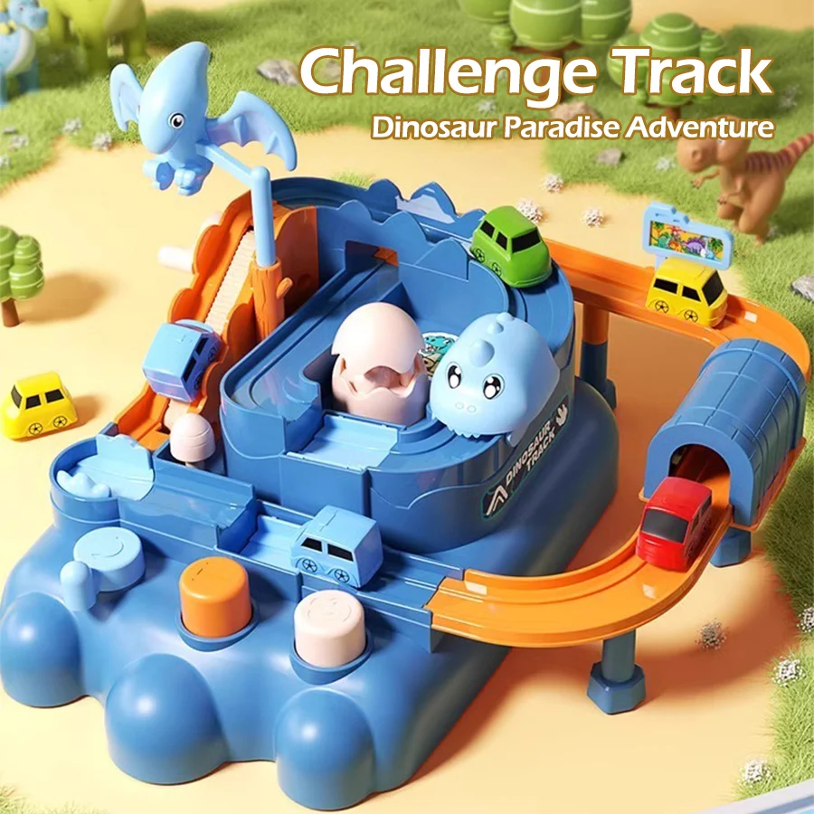 

Kids Dinosaur Track Roller Adventure 3-6 Year Old Children's Puzzle Car Challenge Track Toy Boy Christmas Gift