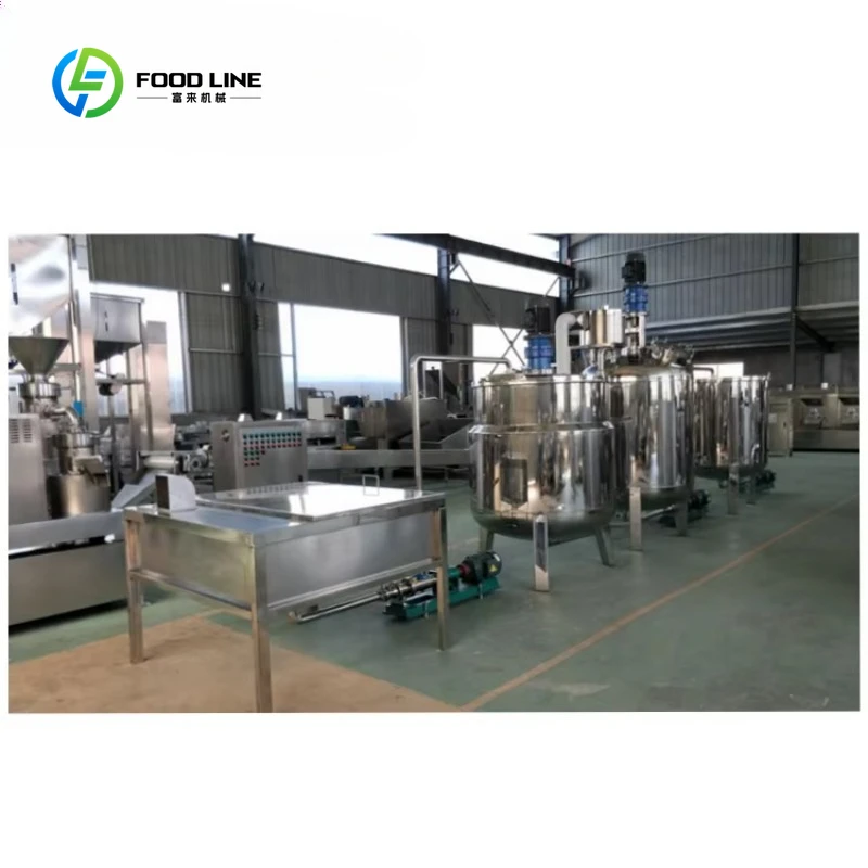 

Customizable 500kg Full-Line Food-Grade Stainless Steel Peanut Butter Processing Line for Commercial Sauce Plants