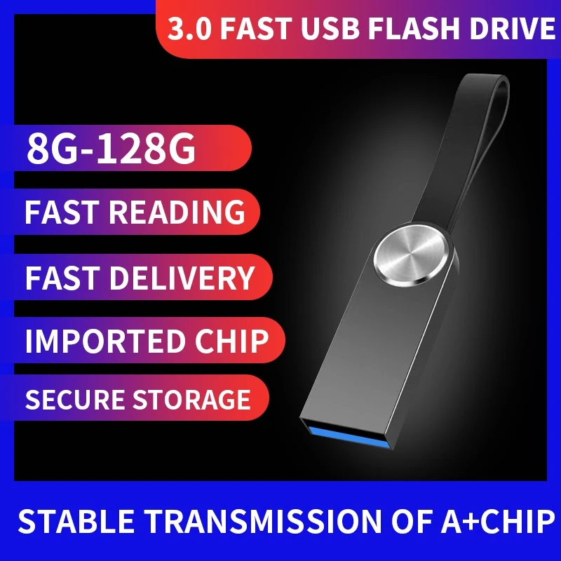 محرك أقراص فلاش USB 3.0 عالي السرعة 8 جيجابايت 16 جيجابايت 32 جيجابايت 64 جيجابايت 128 جيجابايت USB 3.0 فلاش بندريف 128 جيجابايت 64 جيجابايت معدن 3.0 قلم القيادة