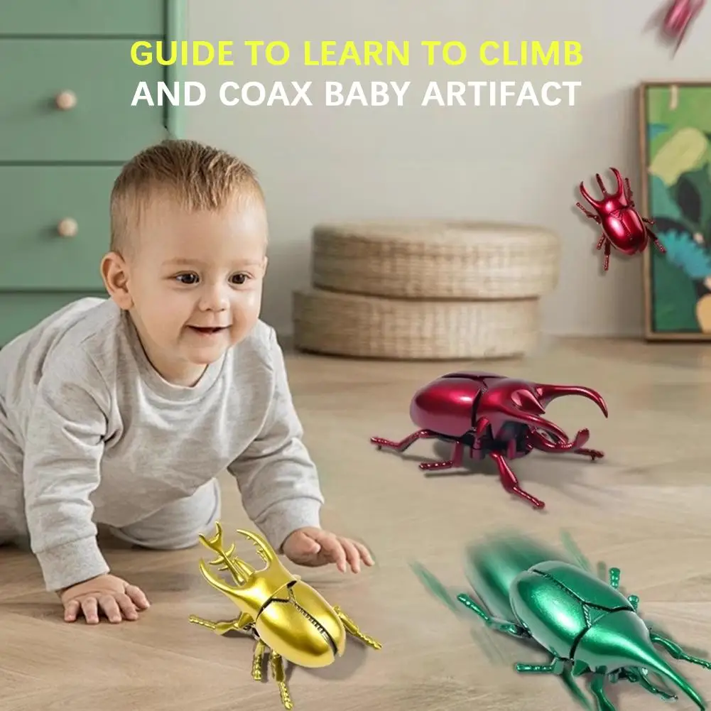 Realistisches Nashorn-Käfer-Design, sanftes Berührungserlebnis, hochwertiges Material, verschiedene Farboptionen, lustiges Aufzieh-Gameplay-Spielzeug