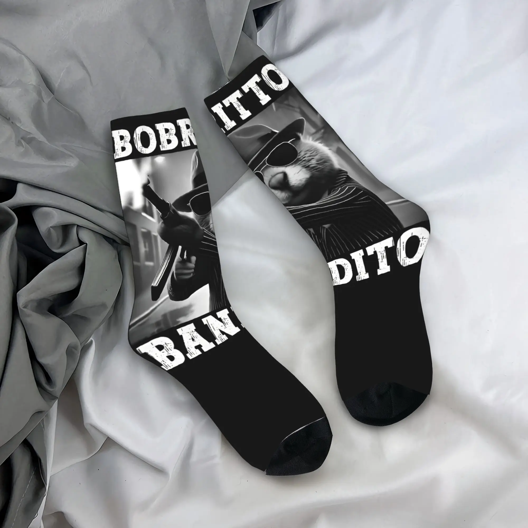 Bobritto Bandito مضحك سمور ميمي الجوارب عدم الانزلاق جوارب للجنسين الرجال جودة تسلق الجوارب الخريف تصميم الأزياء الجوارب