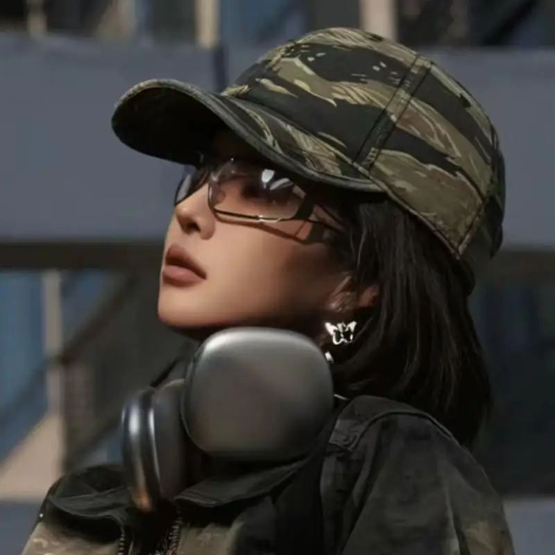 Schnelltrocknende Baseballkappe im Camouflage-Design, trendige Hip-Hop-Kappe für Outdoor-Aktivitäten, Reisen und den Arbeitsalltag, Herren-Sonnenhut. – Detail 2