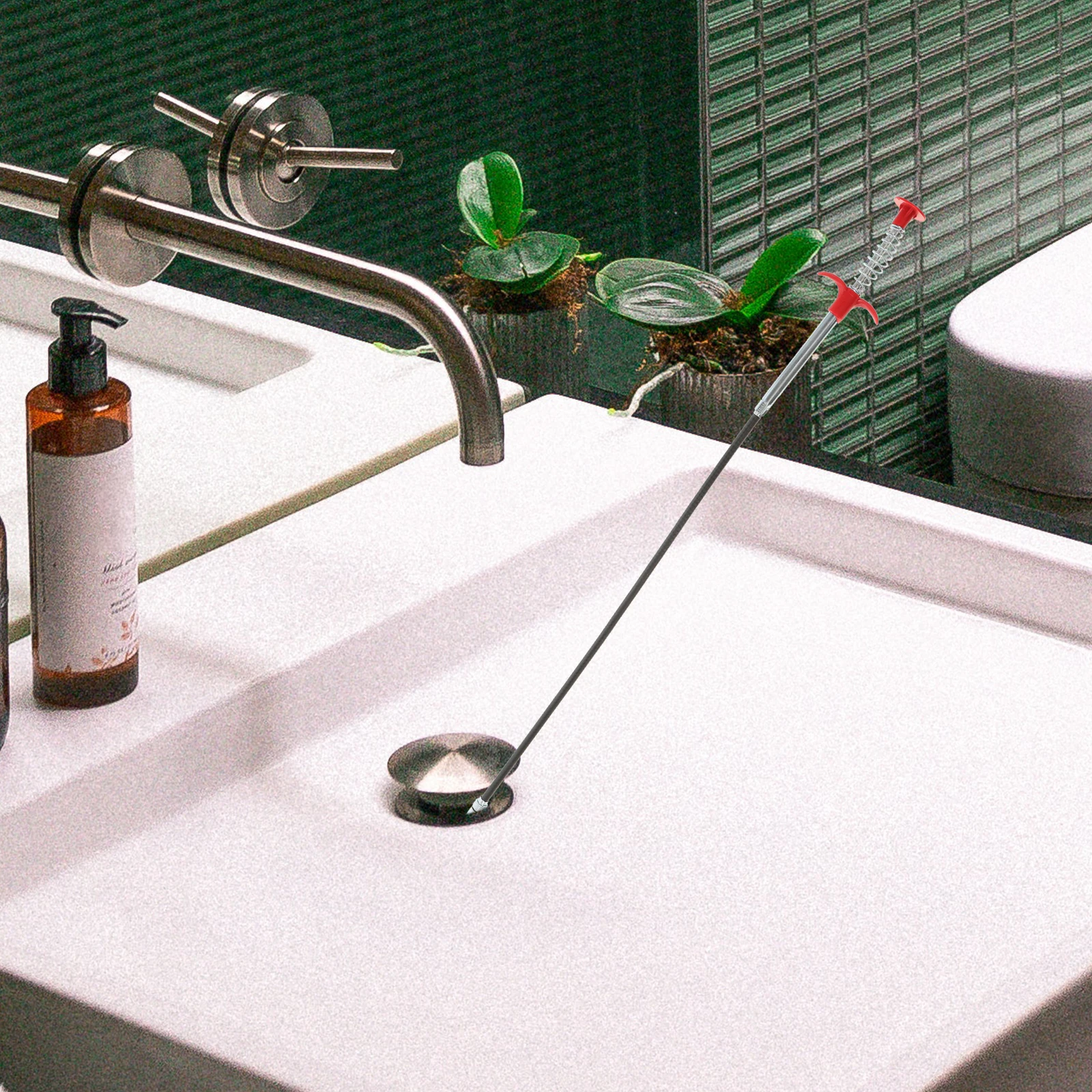 

4 шт., стальной инструмент для удаления сливного засора, коготь, многофункциональный гибкий чистящий змей для раковины, ванны, кухни, ванной комнаты, выемка шланга