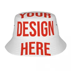 Bucket Hats Customized Your OWN Design Summer Fishing Caps DIY Photo or Logo Picture Irish Country Hat Birthday Gift Idea