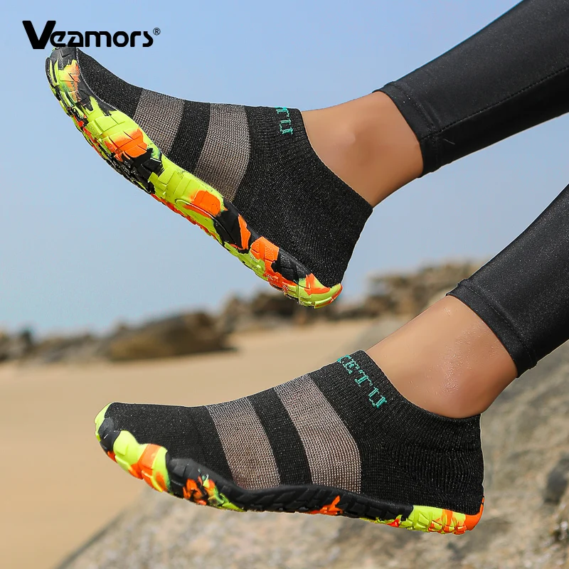 

VEAMORS Water Sports Shoes Beach Aqua Shoes Wading Sneakers Quick Dry Wading Sport Shoes for Surfing Boating Fishing Lightweight