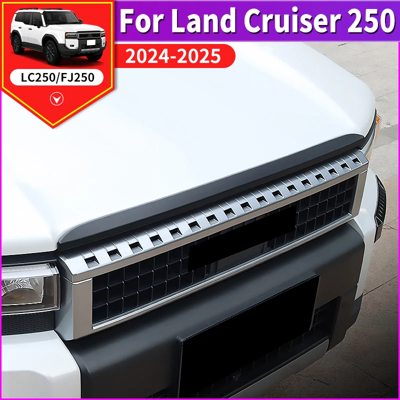 

For Toyota Land Cruiser 250 2024 2025 Prado LC250 1958 First Edition FJ250 Engine Hood Decoration Strip,Upgraded Accessories