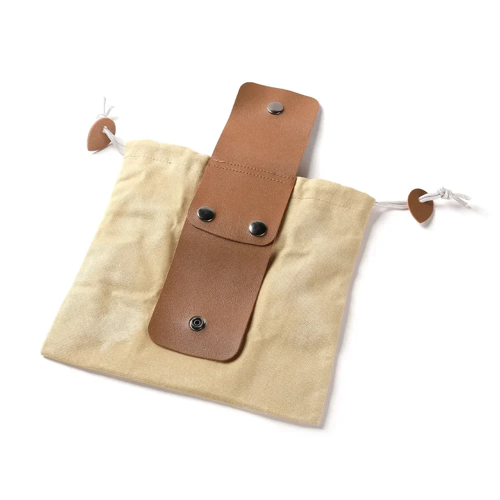 Borsa portaoggetti multifunzionale pieghevole portatile da esterno Marsupio in pelle PU Tasca per attrezzi Borsa da campeggio pieghevole in tela
