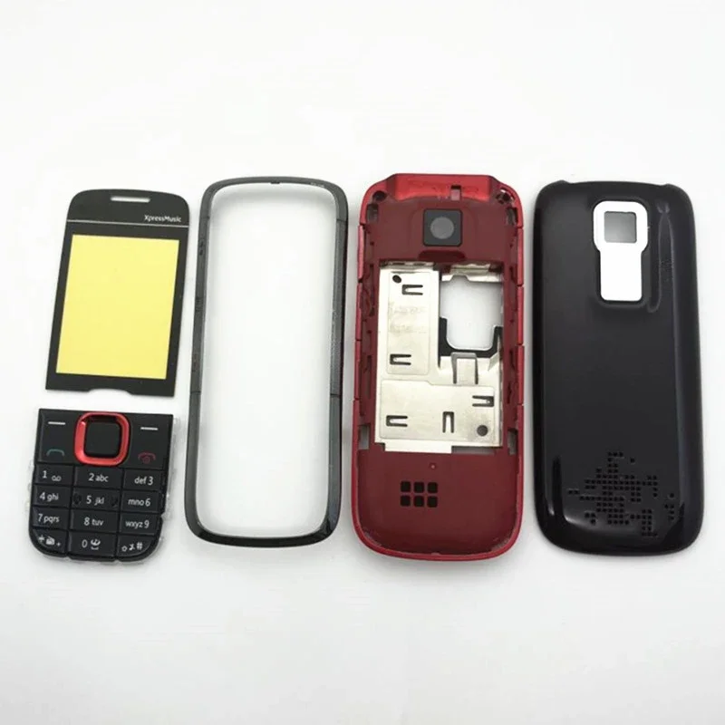 New Full Housing For Nokia 5130 Battery Back Cover +English Keypad +