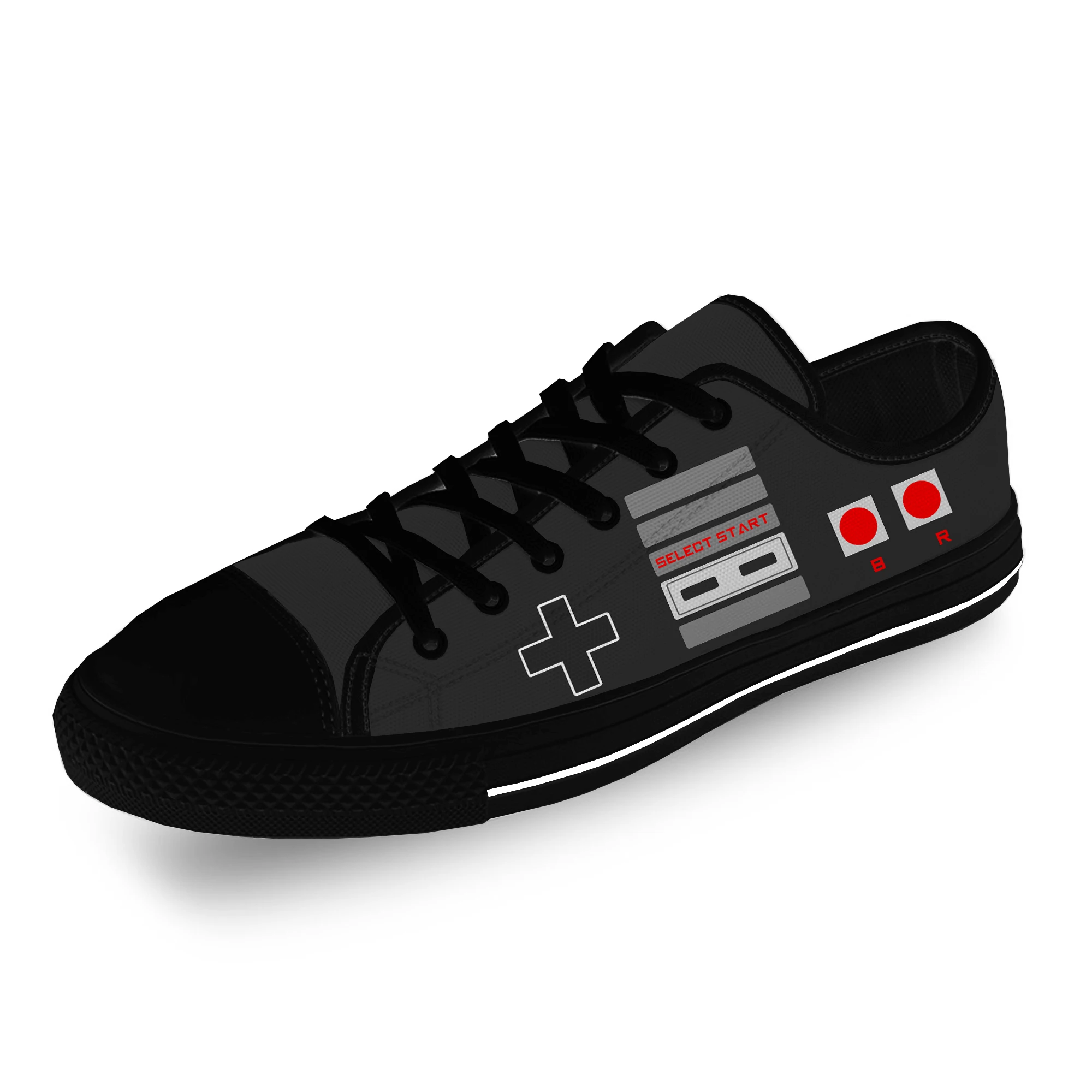 

Низкие кроссовки Nintendo Nes Controller для мужчин и женщин, повседневная холщовая обувь для подростков, легкая обувь для бега с 3D принтом