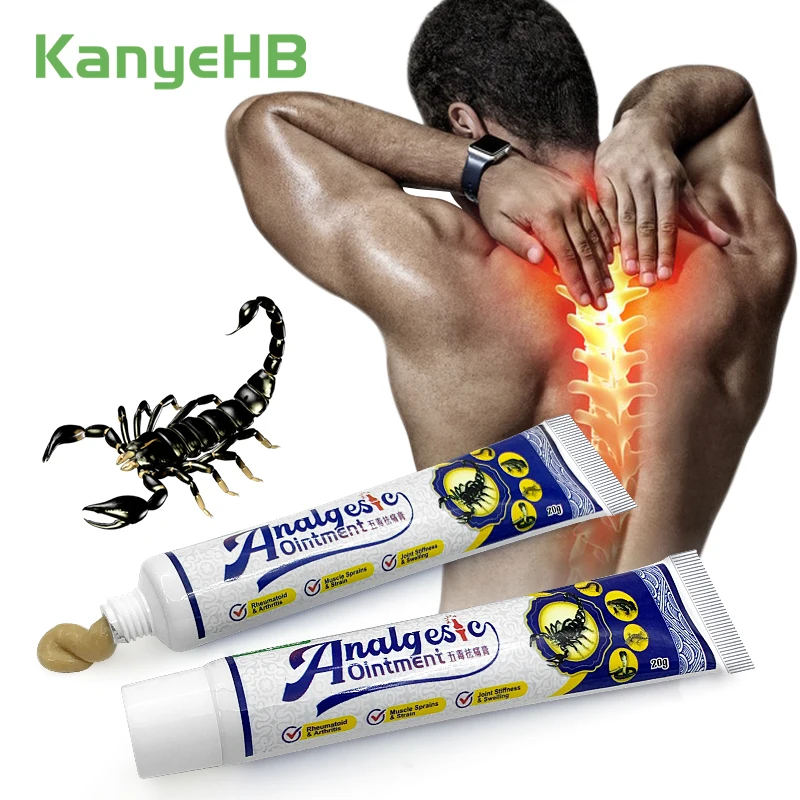 2pcs Scorpion Back Pain Ointment Massage Knee Swelling Sprain Rheumatic Arthritis Joint Damage Snake Oil Analgesic Cream A1527