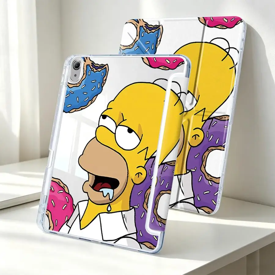 Cute The S-simpsons With Pen Slot Cover Tablet Case For Samsung Galaxy Tab S9 Plus A9 Plus A8 S10 Lite S7 FE S8 A11