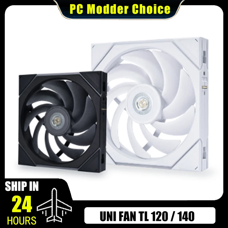 LIAN LI UNI FAN TL120 140 PC Cabinet RGB Radiator Cooler, Gen. 4th Performance Evolution. Forward / Reverse Blade 1 Pce Pack
