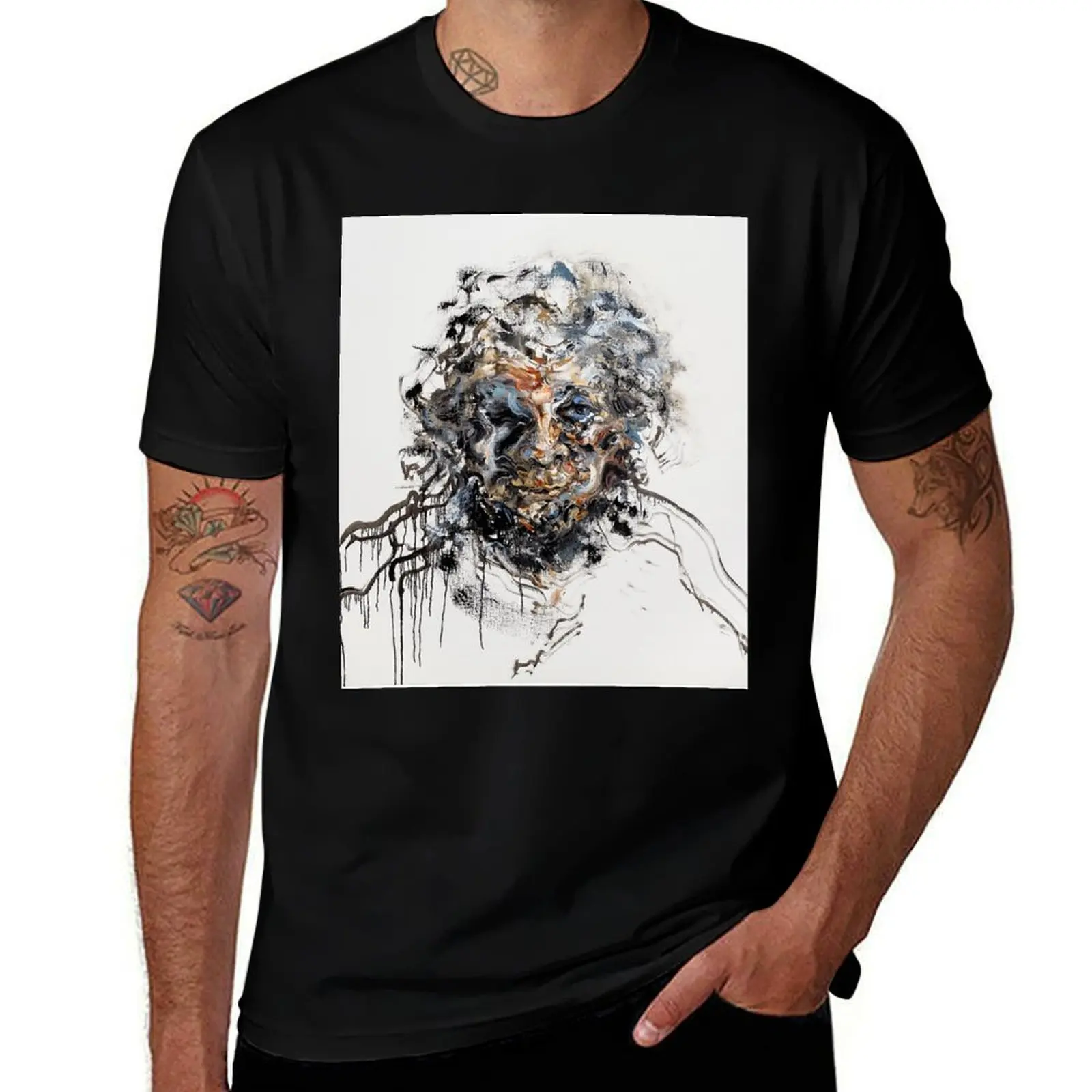 Self Portrait of Maggi Hambling T-Shirt t shirt man cotton T-Shirt