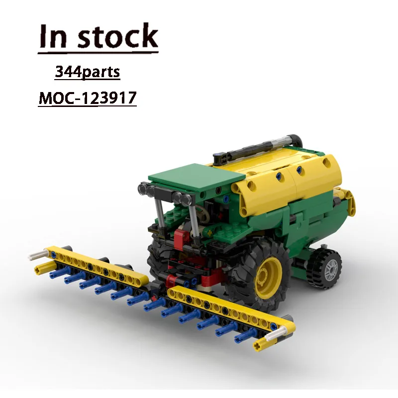 

MOC-123917 Model B - Heavy Duty Harvester Assembly Stitching Building Block Model 344Parts MOC Creative Building Blocks Toy Gift