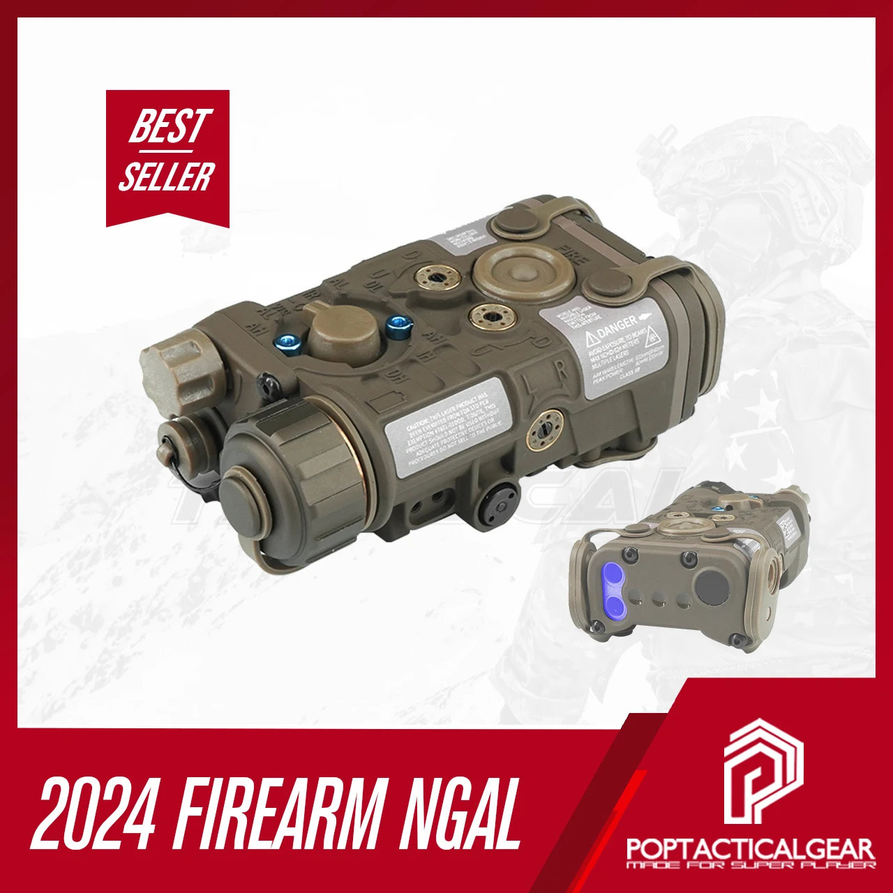 

NEW 2024 IS-EG NGAL Laser Pointer NGAL Aiming Laser IR Illuminated / VIS Laser Deluxe Ver Hold Zero with 5.56 NATO (.223mm)