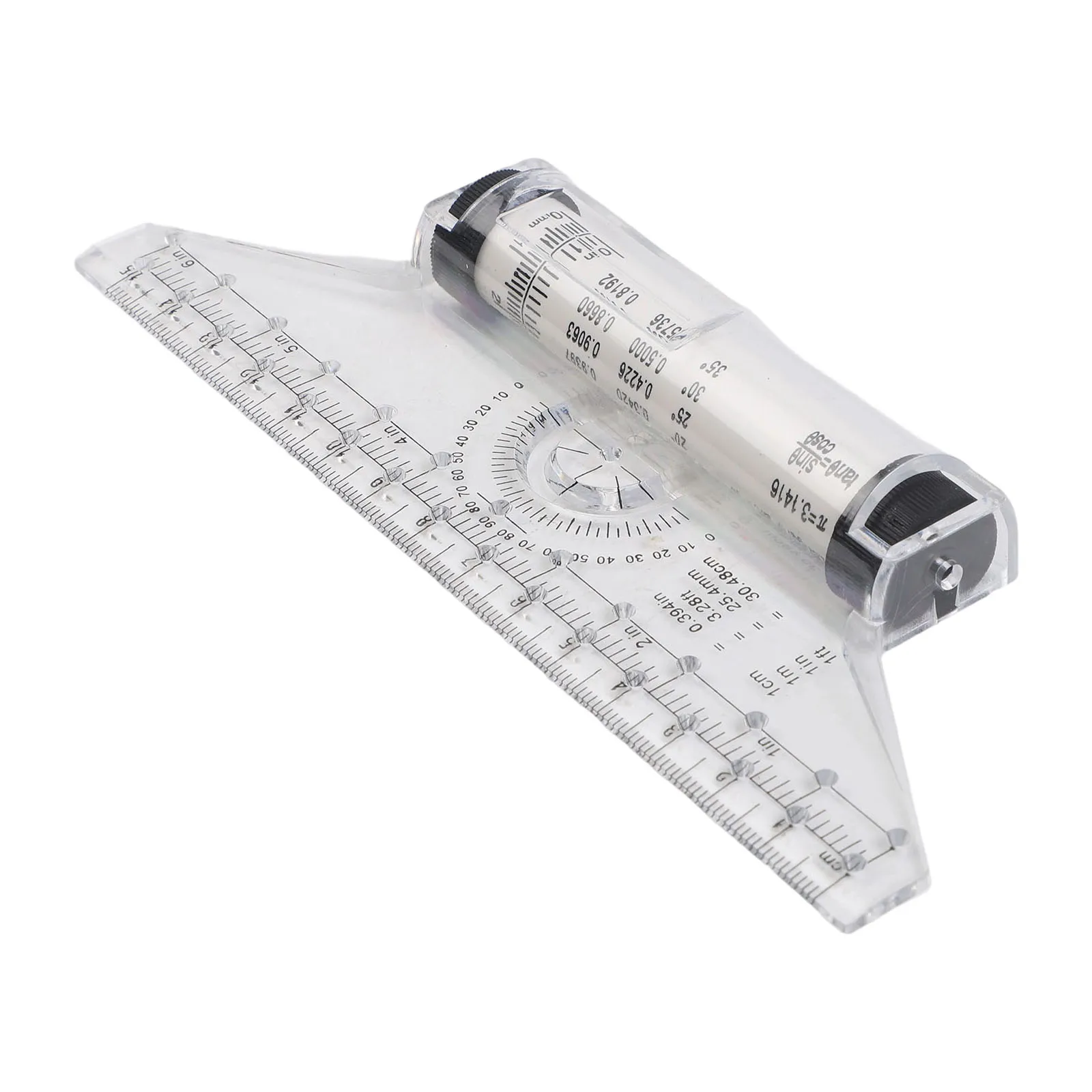 15cm 30cm Parallel Roller Ruler Transparent Plastic Balance Drafting Tool For Architect Engineer Artist Drawing Design Instrumen