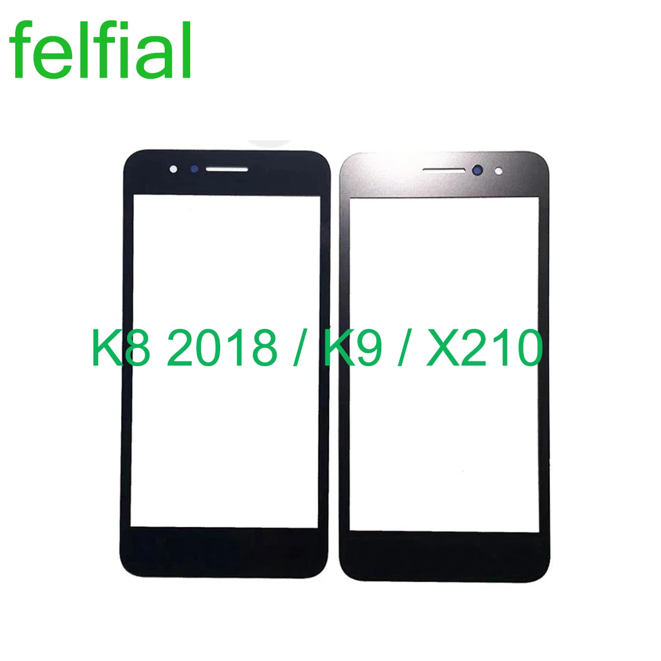 10Pcs/Lot Replacement LCD Front Touch Screen Glass Outer Lens For LG K9 K9TV LM X210ULMG LM X210CM K8 2018 Glass With OCA