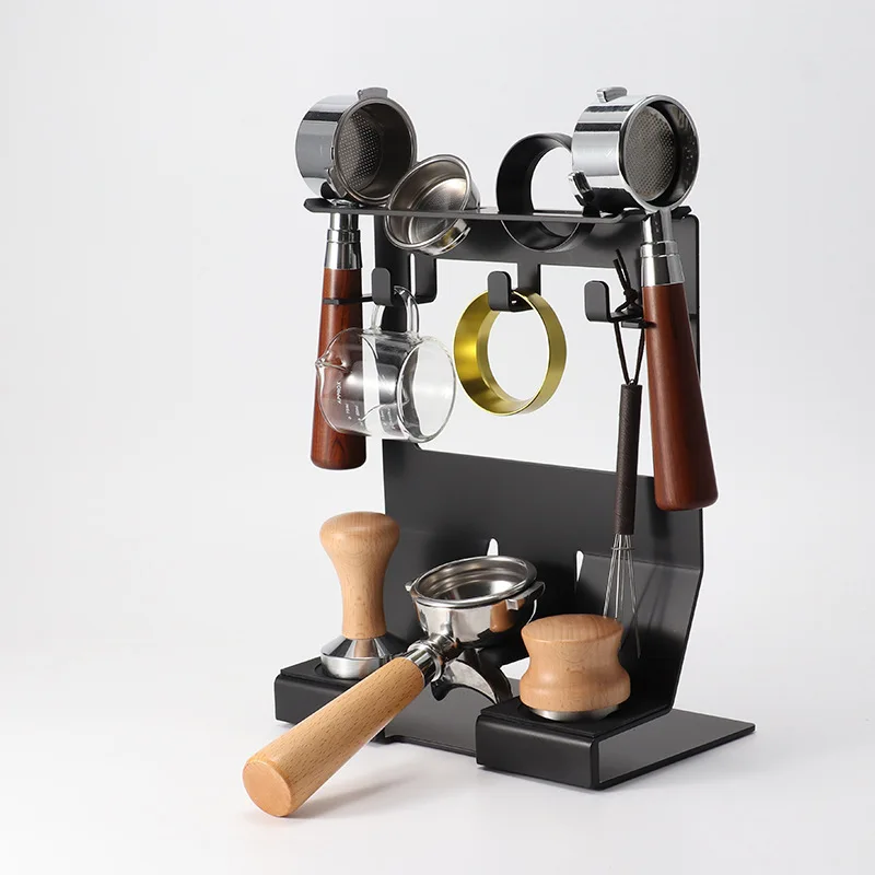 Espresso Portafilter Holder Rack Handle Mat Stand Coffee Tamper Base Barista Accessories Espresso Machine Cleaning Tool view 5
