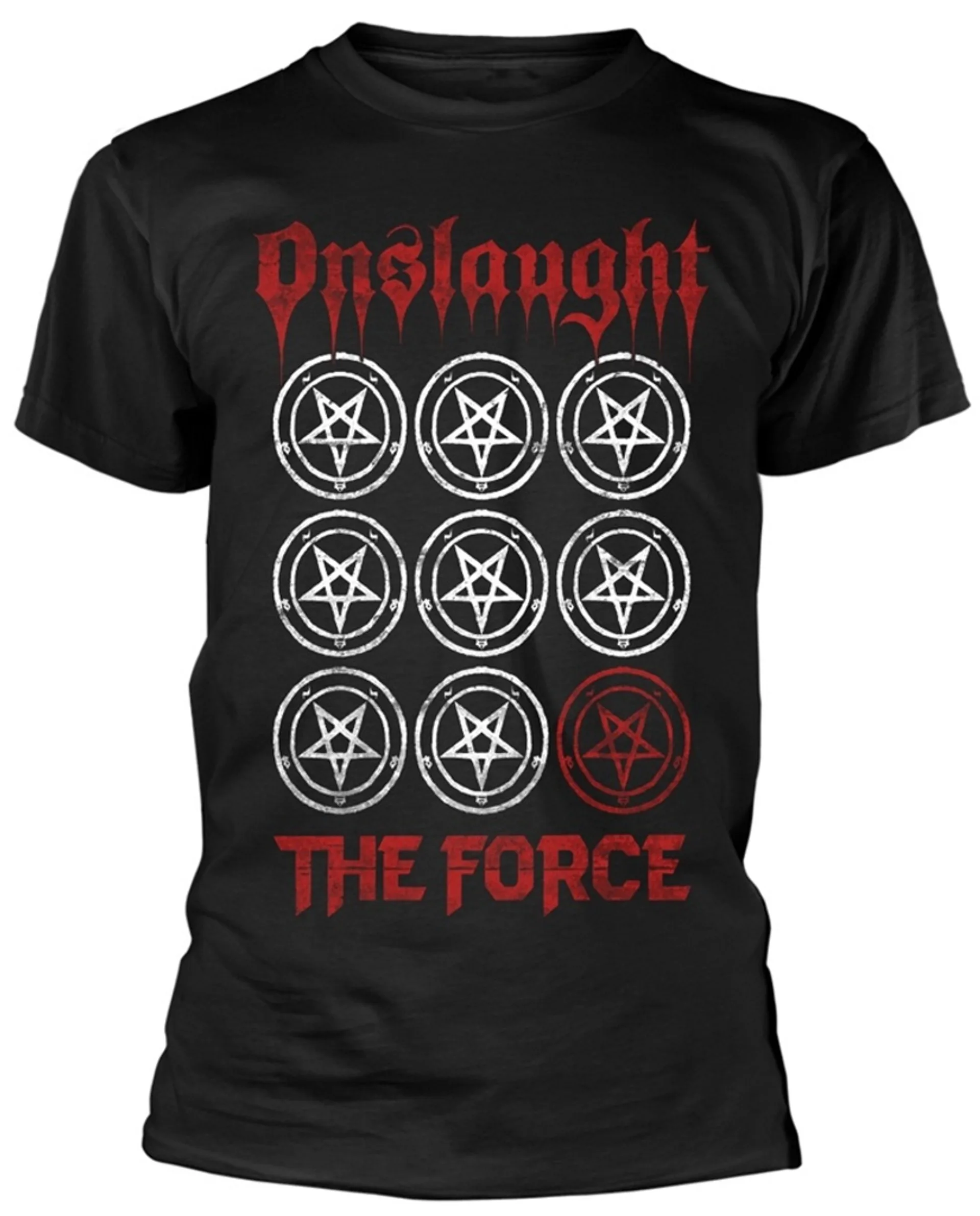 

Onslaught The Force T-Shirt Men and Women Summer Short Sleeve Cotton Tees Brand T-shirt Retro Rock Band Y2k Tops Men's Clothes