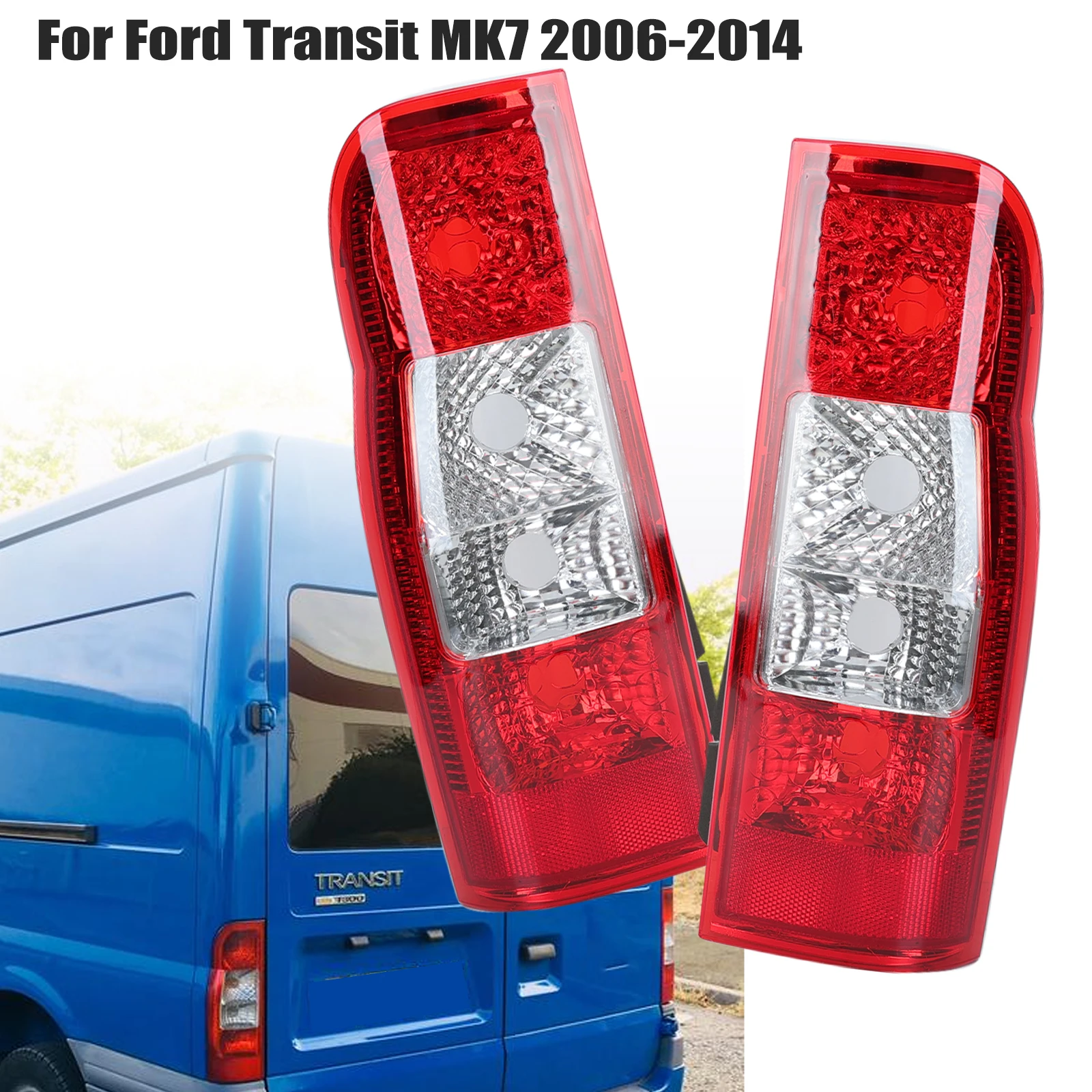 Tail Light Assembly for Ford Transit MK7 2006 2007 2008 2009 -2014 Driving Signal Waterproof No Bulb Without Cable Car Part