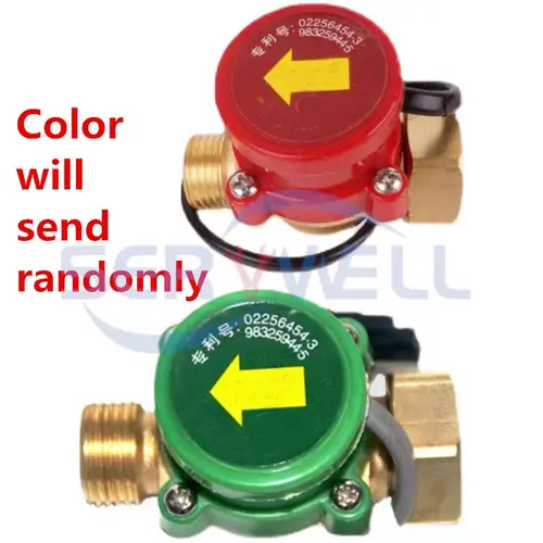 Imagen 2 del producto 1 unidad 220V 120W 260W 800W 1/2 ""3/4"" 1 ""BSP hembra a macho bomba de circulación trenzada Sensor de flujo de agua interruptor calentador de agua