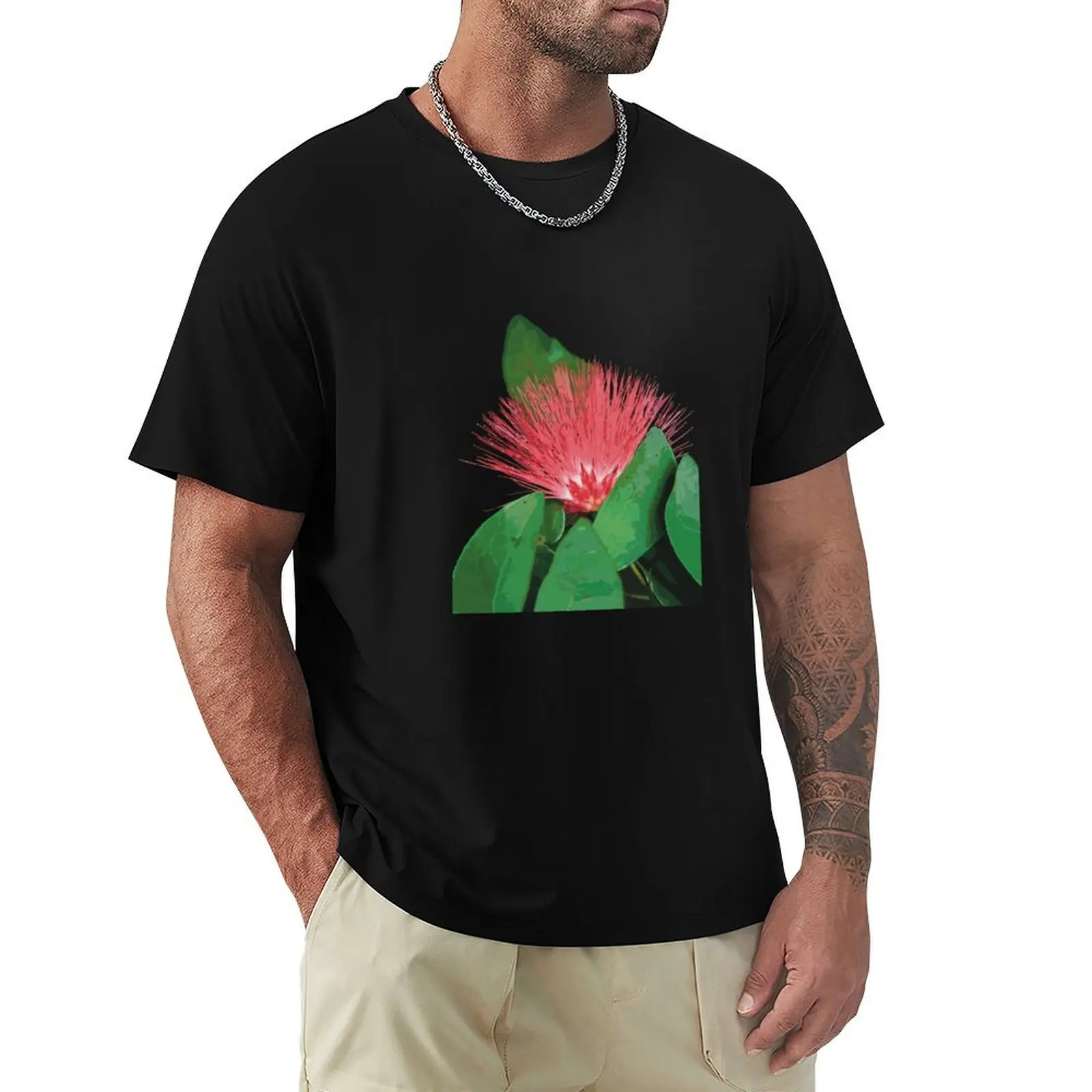 ‘?hi’a Lehua, native Hawaiian plant T-Shirt man t shirts for men T-Shirt