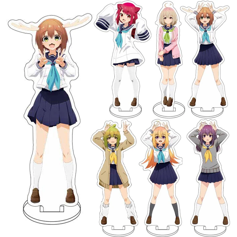 16CM Anime Mein Hirschfreund Nokotan ‌   Figur Shikanoko Nokoko Koshi-tan Koshi Anko Bashame Meme Acryl-Ständer Cosplay-Ornamente Geschenke